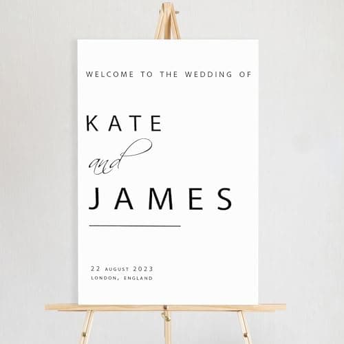Personalized Wedding Welcome Sign - Custom Wedding Signs for Reception - Custom Wedding decorations Signs - Welcome to Our Wedding Sign #