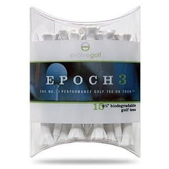 Evolve Golf Epoch Golf Tees 15 Pack (10 2.75" and 5 1.5")