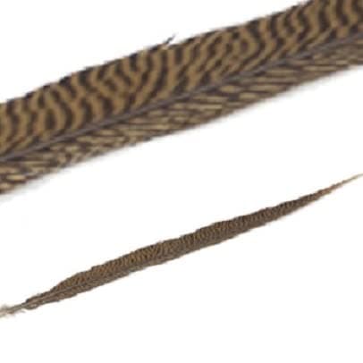 E+N Deko Vertriebs GmbH Easter Nest Carnival Gold Pheasant Feather Natural Length Approx. 60-80 cm Natural Material