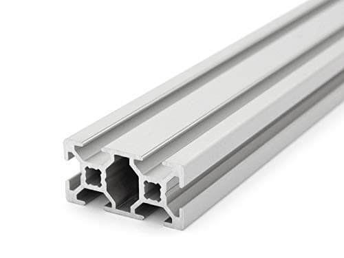 Aluminium profile, 20 x 40, B-type nut 6, groove 50 mm - 2000 mm.