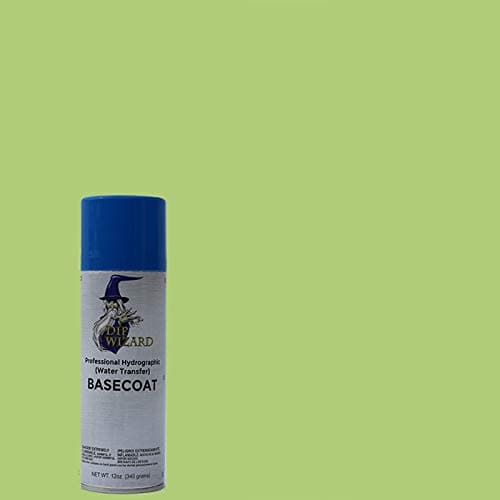 Dip Wizard Hydrographic Paint 12 Ounce Aerosol Spray Can Base Coat Hydro Graphic Film Water Transfer Printing Hydro Dipping Dip Paint (Bling Green)