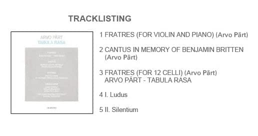 Arvo Part: Tabula Rasa