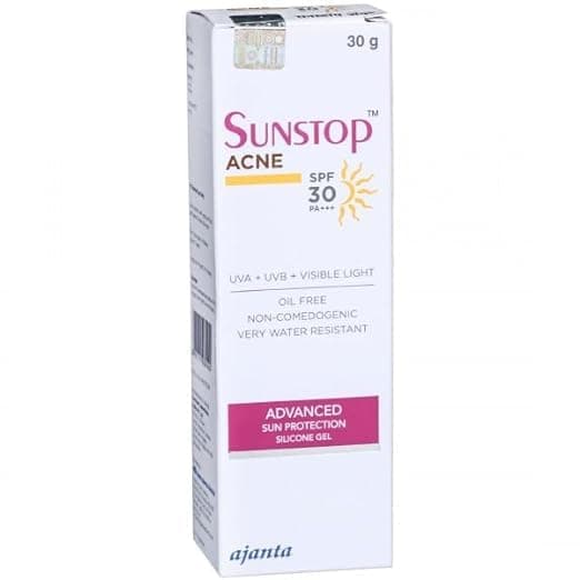 Ajanta Sunstop Acne Cream Sunscreens, SPF 30