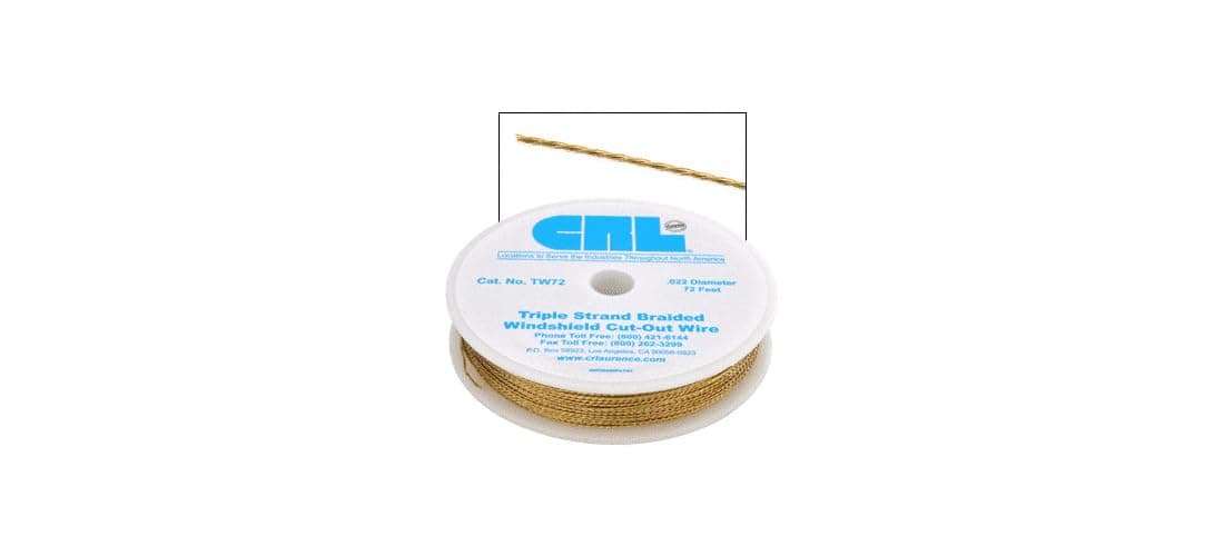CRL Triple Strand Braided Windshield Cut-Out Wire