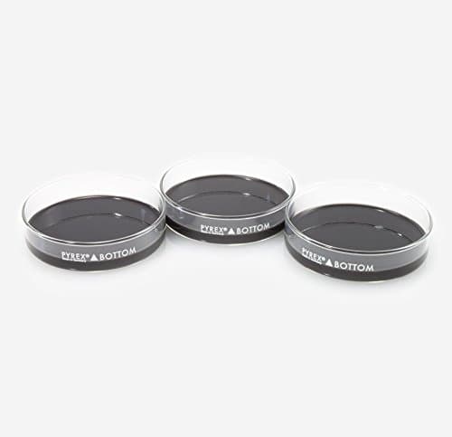 DD-90-S-BLK-3PK Large Dissection Petri Dish, Pack of 3 Dishes, Black, 93 mm Dia x 22 mm H
