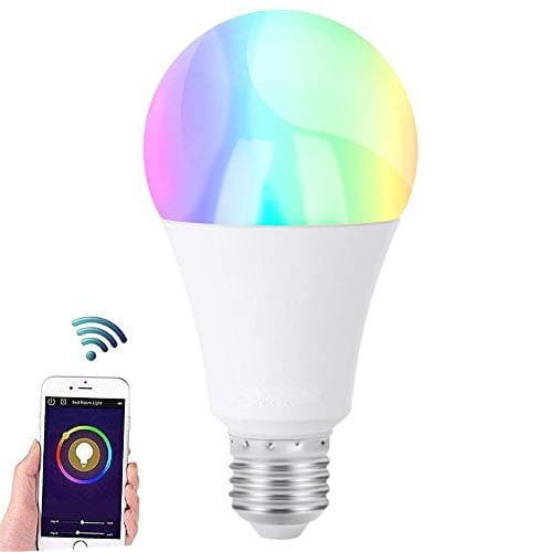 LED WiFi Bulb Controllable via RGB Dimmable Warm White E27 Intelligent WiFi Smart App
