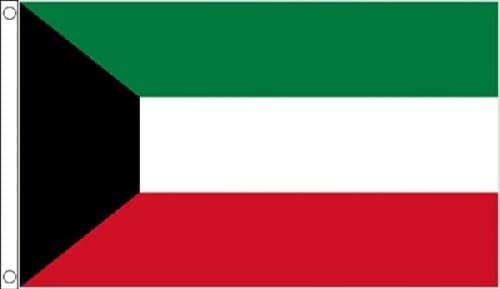 3ft x 2ft (90 x 60 cm) Kuwait Kuwaiti 100% Polyester Material Flag Banner Ideal For Pub Club School Festival Business Party Decoration