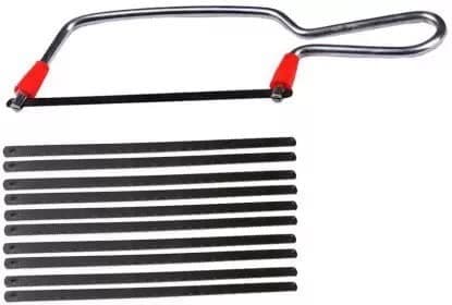 Coach & Pep 1pc Junior Hacksaw Blade Frame with 10 pc extra Blade Pipe cutter Hand Tool Kit - Hand Tool Kit