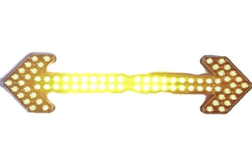 Chaser Strip 43" LED Construction Vehicle Directional Traffic Warning Advisor Arrow Board Light