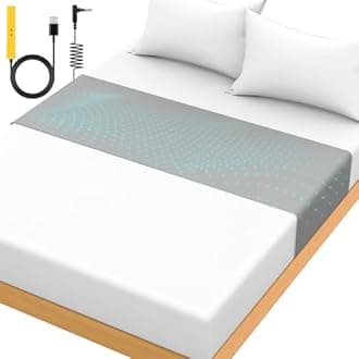 Grounding Mat for Bed 90% Organic Cotton+10% Pure Silver Fiber, Grounding Fitted Sheets for All Mattress Sizes, with Static grounding Cord and Test Pen (Gray, 105.4 * 23 inch)