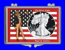 3” x 2” Snaplock Coin Holder for “American Eagle Silver Dollar” (Without Coin)