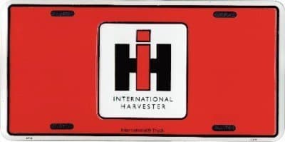 International Harvester License Plate