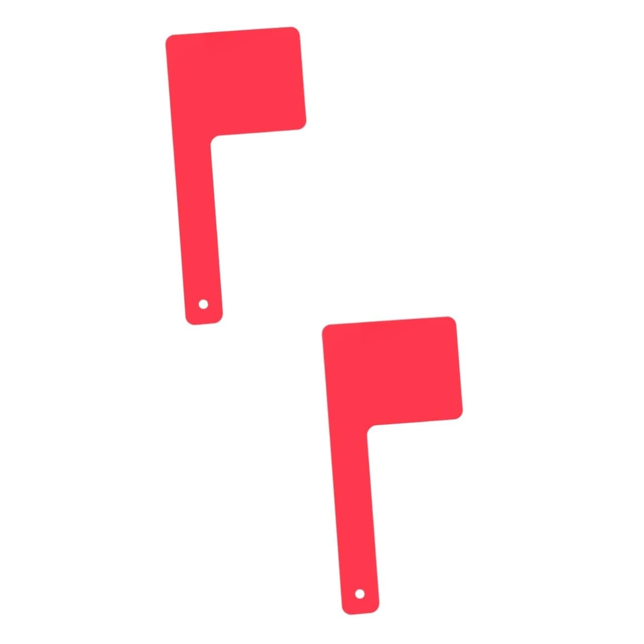 UKCOCO 2pcs Mail Box Banner Mailbox Heavy Duty Mail Flag Signal Flag Acrylic Red Universal