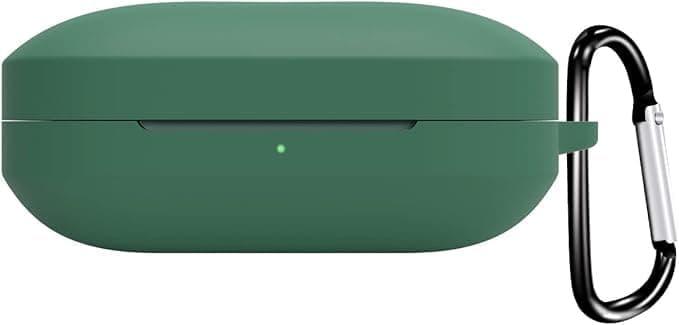 Printme Compatible for OnePlus Buds Pro 2 (2023) Case Cover Silicone, Soft Shockproof Protective Case Cover with Metal Keychain [Earbuds Not Included] (Green)