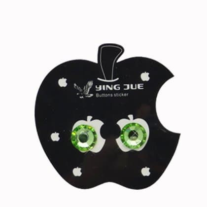 IPad 2 IPhone IPod Green Home Button Bling 2 Pack Universal Physical button Sticker