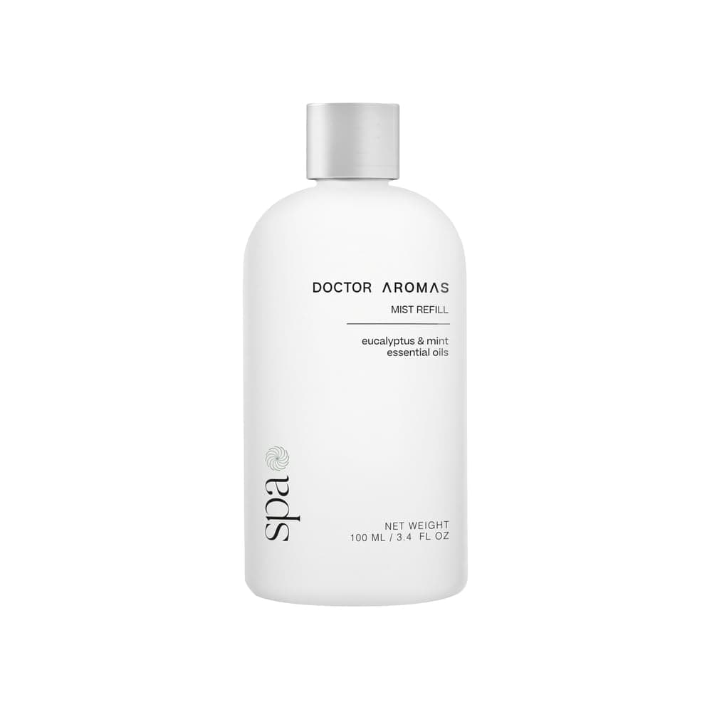 Doctor Aromas Oil Diffuser Essential Oil Blend Refill – Premium Aromatherapy & Home Fragrance, Scent of Eucalyptus & Mint Leaves, 3.4 fl oz (100 ml) (Spa)