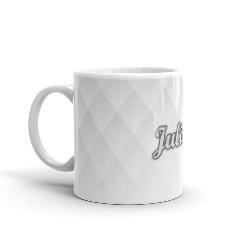 RISH Coffee Tea Mug Ceramic 350 ml | Juliana Name Design Printed Cups