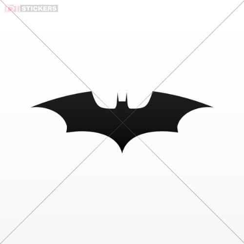 Decal Ghost Batman Size: 4 X 1.4 Inches Black