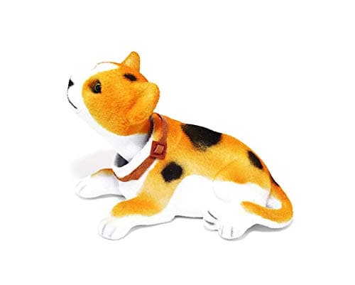 Batty Bargains Dashboard Bobblehead Orange Cheeto Cat with Auto Dashboard Adhesive