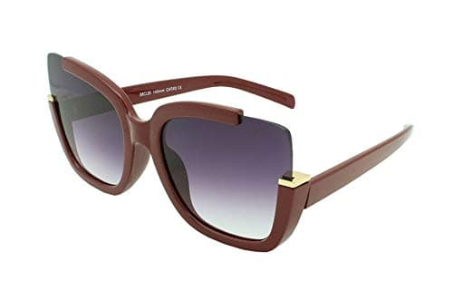 Semi Rimless Square Butterfly Sunglasses