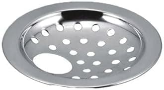 COATS Stainless Steel Drain Strainer Cover Jali with Hole |Pack of 2| for Kitchen Sink, Bathroom, Wash Basin, Washing Machine | Floor Stainless Steel Jali with Chrome Finish - Silver /3-inch