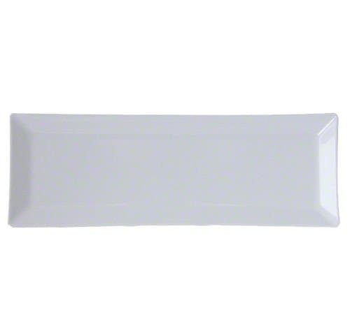 (Pack of 12) ChefLand 15 x 5¼” Melamine Rectangular Plate Break-ResistantNSF Approved