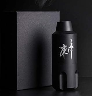 DGT Cartridge Rotary Tattoo Machine Pen with with Japanese Brushless Motor and Machine cord (Matte Black)