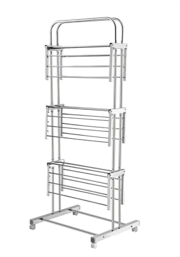 Boniry Foldable Cloth Stand for Drying Clothes, Premium Cloth Drying Stand, Space-Saving Clothes Stand for Drying Indoors & Outdoors, Durable Design, Easy to Use and Store