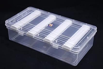AL'WAHHAB Medium Unique Multipurpose Transparent Accessories Plastic Storage Box With 4 Detachable Rods For Women and Girls,Organizer Case For Jewellery, Bangles Box