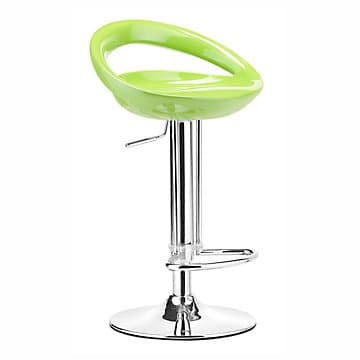 Tickle Sculpted Seat Barstool(White Plastic/Chrome Frame)