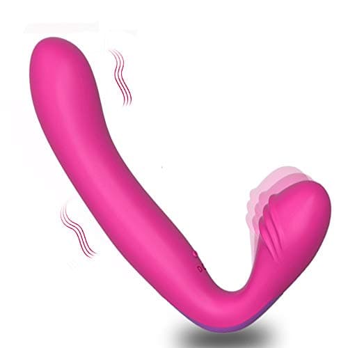 Silicone Waterproof USB Rechargeable Design 30 Mode Hight Speeds Real Body Shaking Experience Massage Toy (Pink)