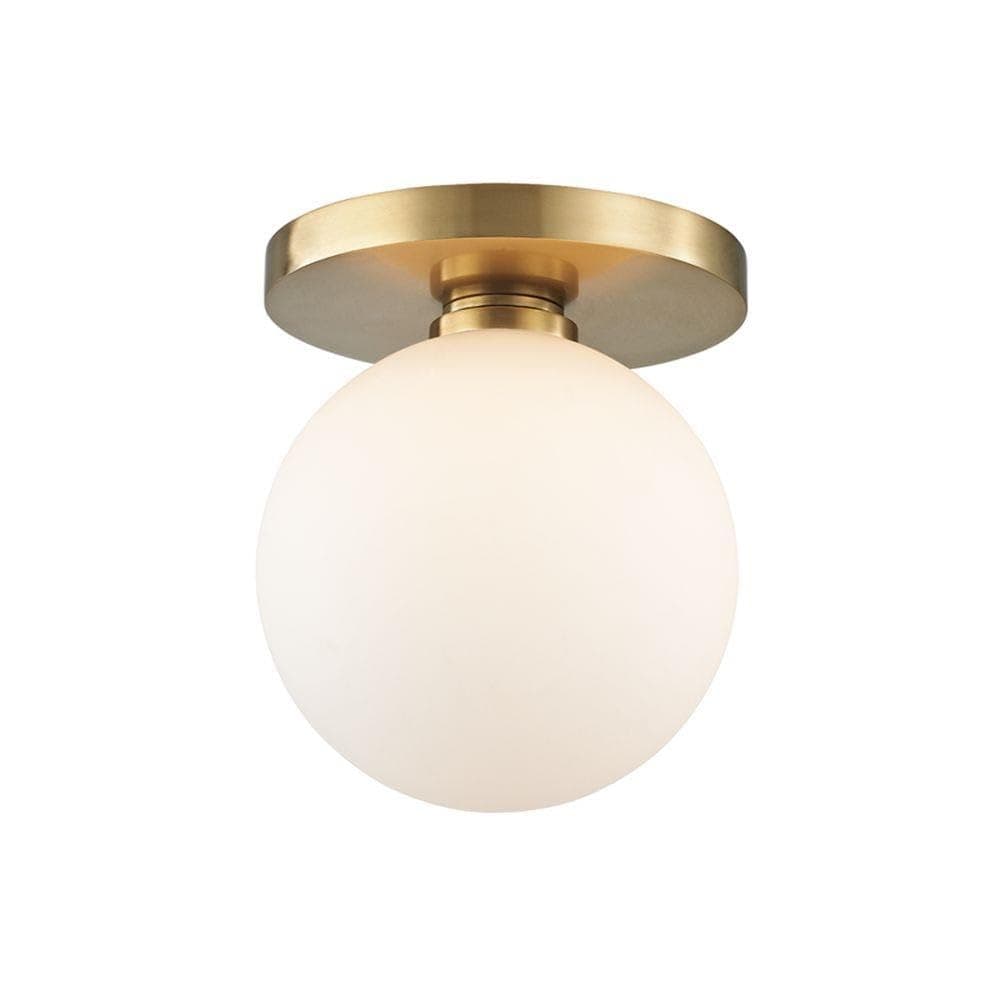 Baird 1 Light Bath Vanity - 4.75 Inches Wide by 4.75 Inches High-Aged Brass Finish