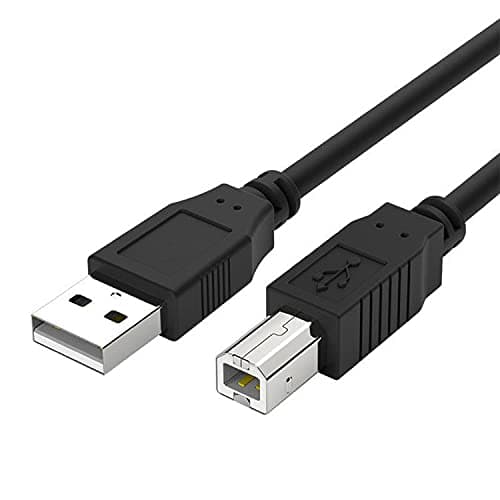 Deskjet Cable 2755 Printer Cable Compatible with HP DeskJet 2722,2755e,3630,3755,3752, Plus 4155,OfficeJet 3830,4650,5255,5260 USB Printer Cord 10 FT