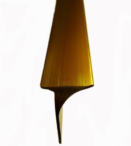 Kitchen Worktop Corner Joint Matt Gold 30 mm x 630 mm by Carpet