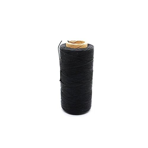 Leather Waxed Nylon Thread 54.7 yds. (50m) 150D 0.8mm Leather Hand Stitching - Black