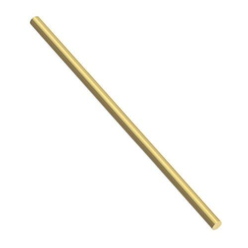 Brass Solid Round Rod Lathe Bar Stock, 1/2 Inch in Diameter 12 Inches in Length