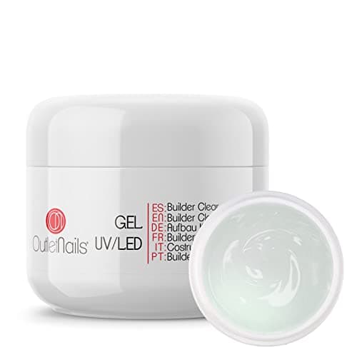 UV Builder Gel Transparent 50 ml UV and LED Capable Builder Gel Clear - Outlet Nails