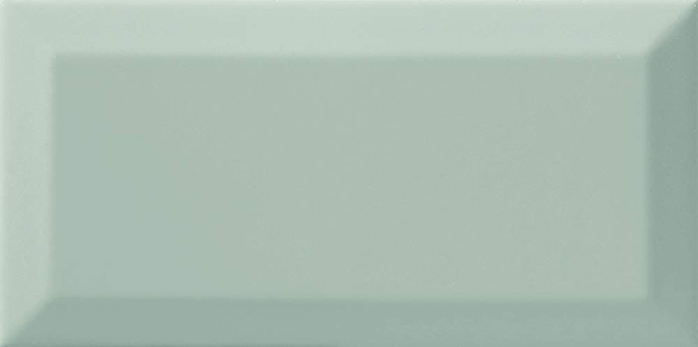 Metro Powdered Blue Ceramic Wall Bathroom Tile Subway Brick Effect 100mm x 200mm Bevelled Edge Kitchen Tiles Gloss Finish 1m2 Box of 50