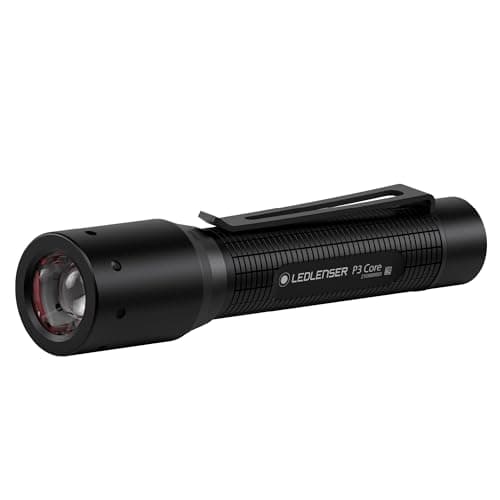 Ledlenser P3 Core Flashlight, Advanced Focus System, 90 Lumens, Pocket Clip