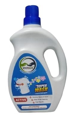 YOODLEE Liquid Detergent (Active) Laundry Liquid for Fabric Care Suitable for Top-Load and Front Load Machine and Hand Wash 1 Liter