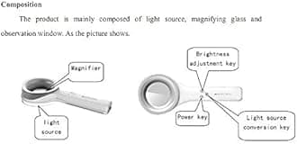 Wood's Fluorescent lamp Skin Analyzer