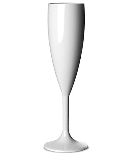 6 Flûtes à champagne Shatterproof 18.7 oz, Polycarbonate, White