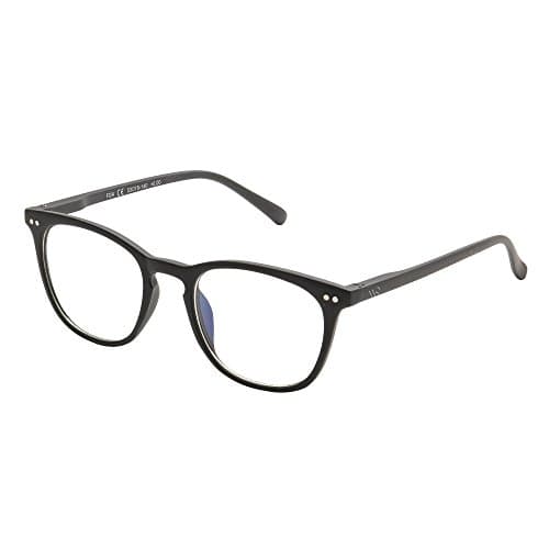 WealthyShades Blue Light Blocking Glasses for Computer Use, Anti Eyestrain Lightweight Screen Glasses, Black, Men/Women