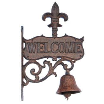 Fleur-de-lis Cast Iron Bell