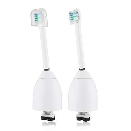 E-Series Compact Brush Heads, Compatible with Philips Sonicare E-Series Essence, Xtreme, Elite and Advance Tootbhrush - Pack of 2