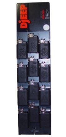Djeep Lighter Leather Black 24pc/disp #dp9881