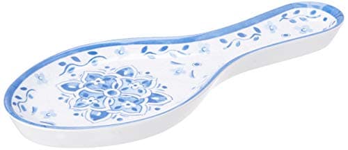 Le Cadeaux Moroccan Blue Melamine Spoon Rest