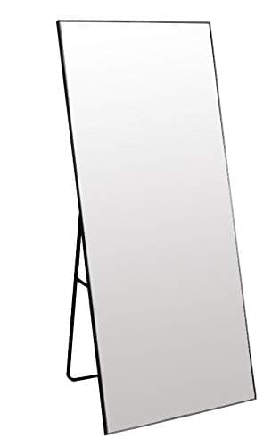 Hilier Floor Standing Full Length Dressing Mirror (Black)