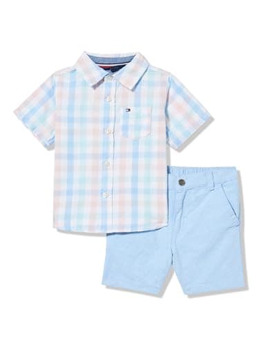 Tommy Hilfiger boys 2pc Shirt Short Set