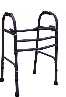 2 Rod Height Adjustable Folding Walker Walking Stick - Full Purple